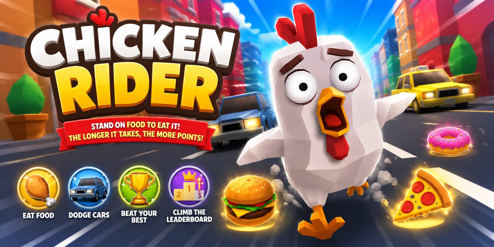 Chicken Rider gameplay key art